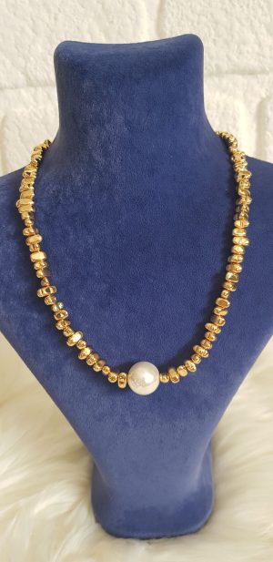 İNCİ DETAYLI KOLYE  45 cm KLY1101